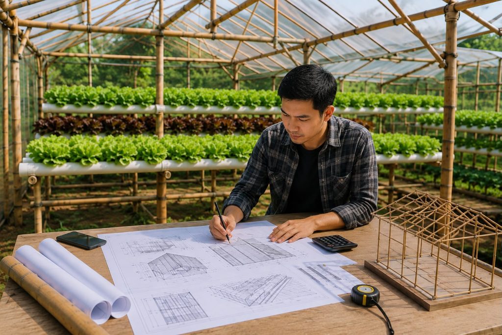 Jasa Pembuatan Green House Bambu